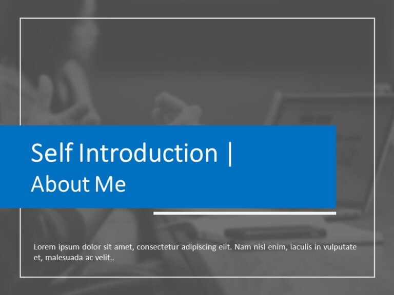 135+ Self Introduction Slide Collection To Introduce Yourself | SlideUpLift