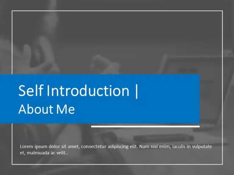 self introduction powerpoint template