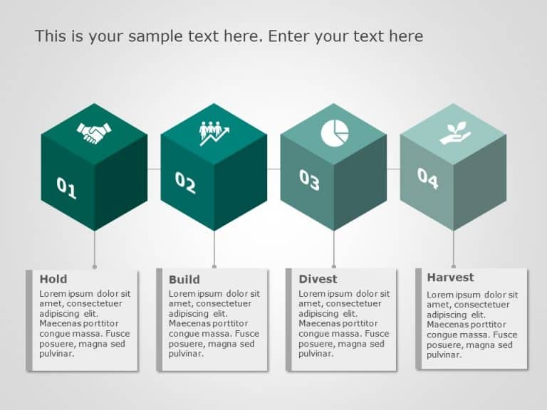 Investment Strategy Boxes PowerPoint Template