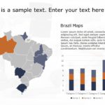 Brazil Map 3 PowerPoint Template