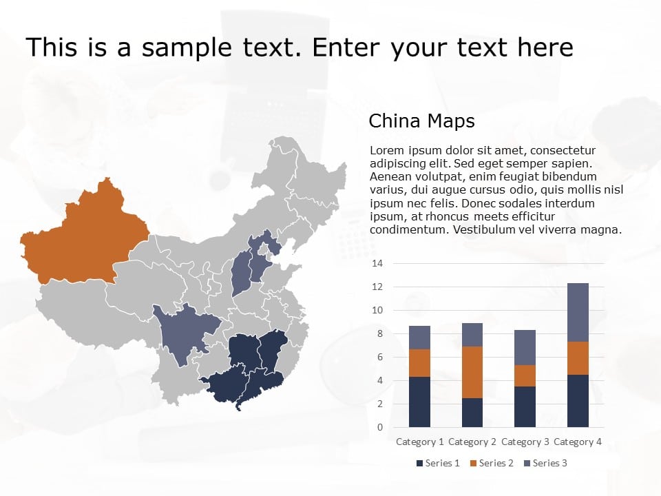 China Map 2 PowerPoint Template
