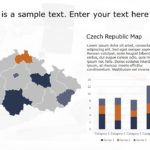 Czech Republic Map 5 PowerPoint Template