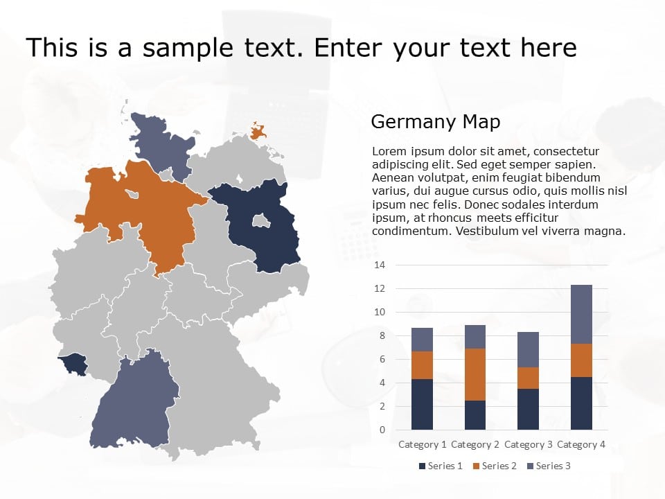 Germany Map 2 PowerPoint Template