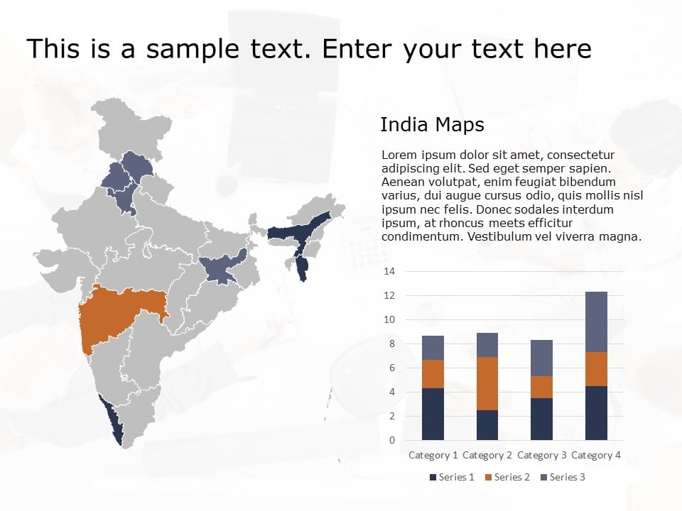India Map 2 PowerPoint Template