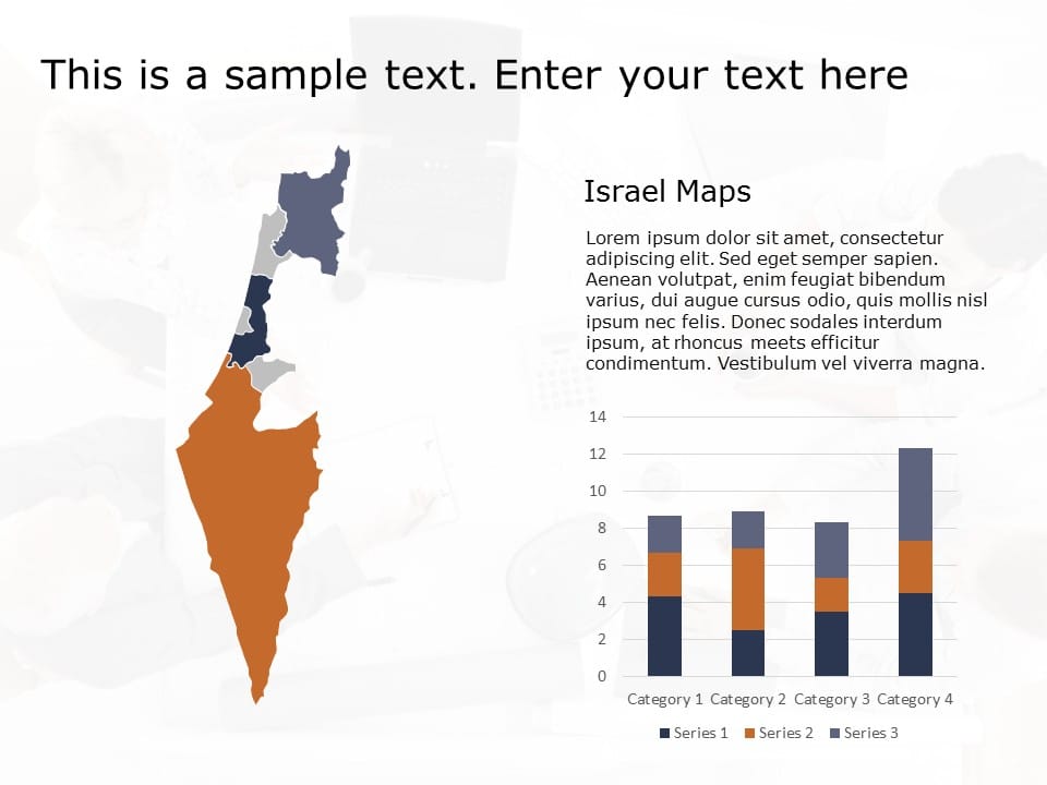 Israel Map 3 PowerPoint Template & Google Slides Theme
