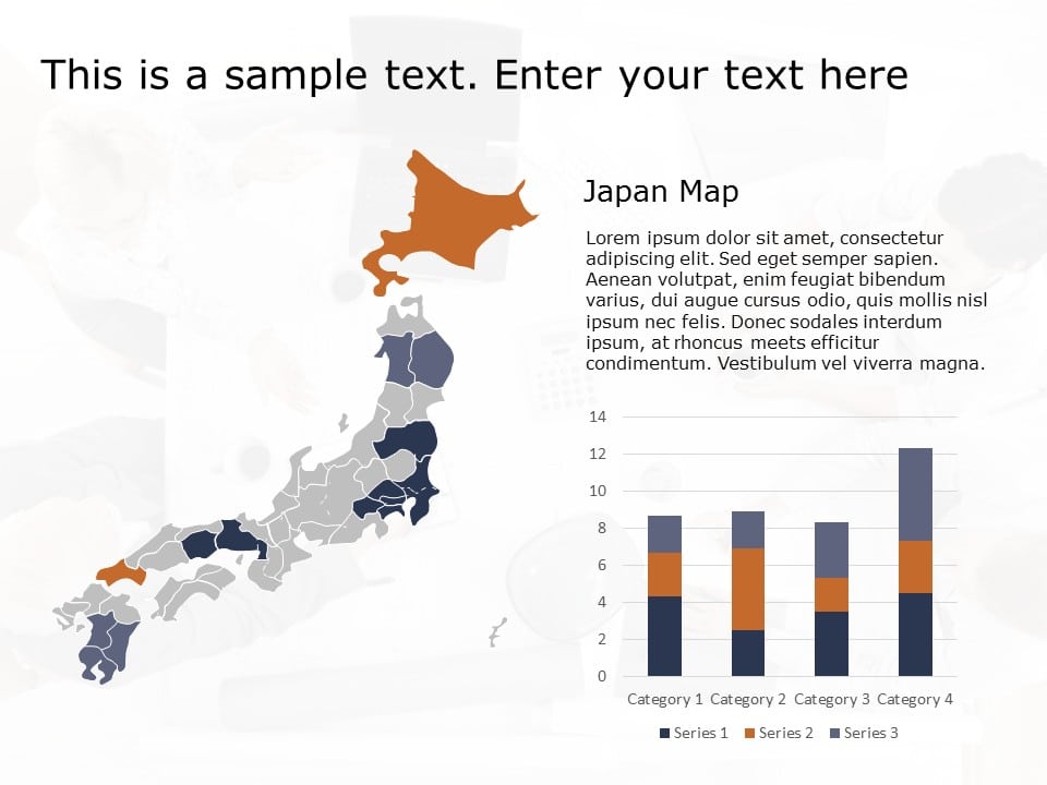 Japan Map 2 PowerPoint Template