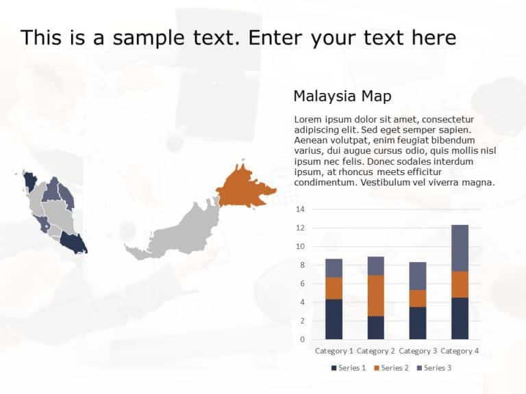 Malaysia Map 2 PowerPoint Template & Google Slides Theme