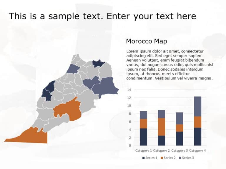 Morocco Map 2 PowerPoint Template