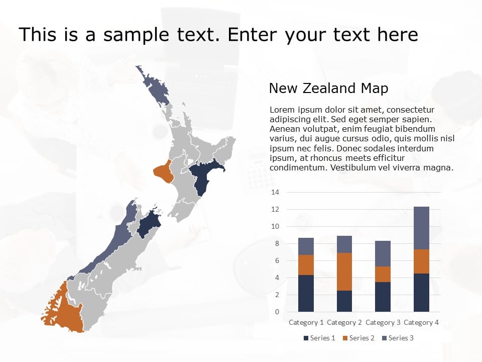 New Zealand Map 1 PowerPoint Template & Google Slides Theme