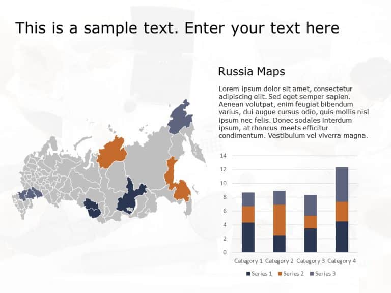 Russia Map 2 PowerPoint Template