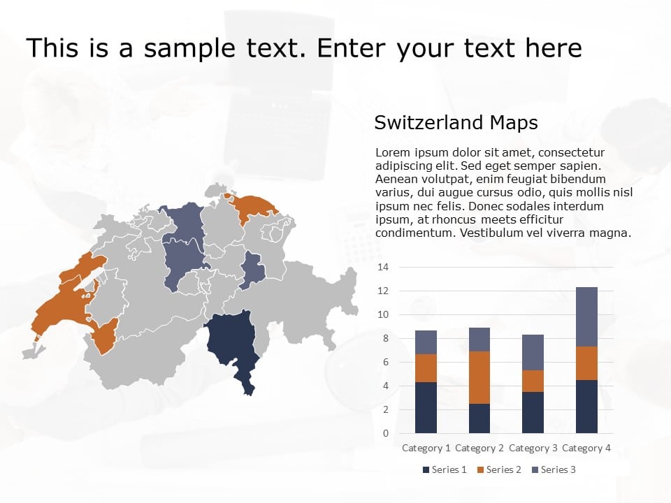 Switzerland Map 2 PowerPoint Template