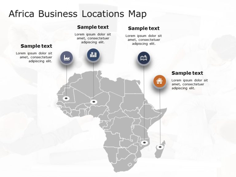 Africa Map 2 PowerPoint Template