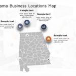 Alabama Map 5 PowerPoint Template & Google Slides Theme