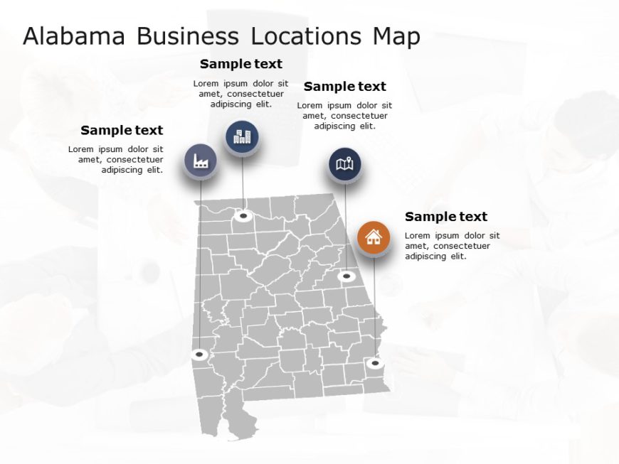 1096+ Free Editable Alabama Maps Templates for PowerPoint SlideUpLift