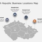 Czech Republic Map 2 PowerPoint Template