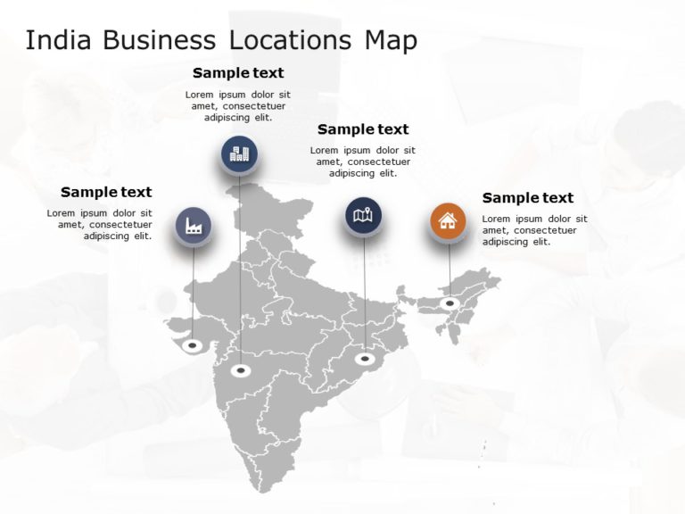 India Map 5 PowerPoint Template & Google Slides Theme