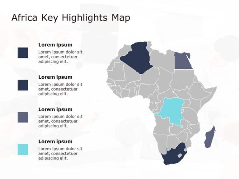 Africa Map 6 PowerPoint Template & Google Slides Theme