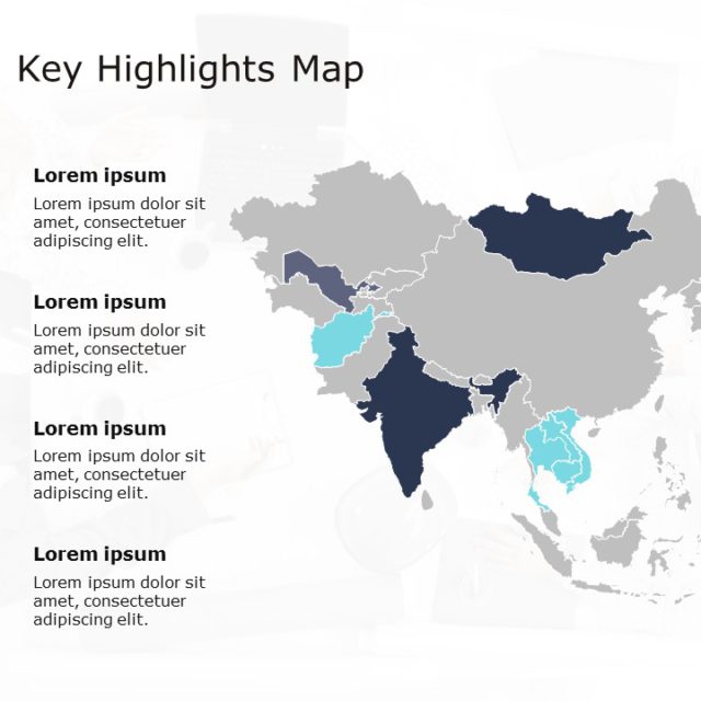 Asia Map Powerpoint Template Map Powerpoint Templates Slideuplift