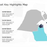Kuwait Map 6 PowerPoint Template & Google Slides Theme