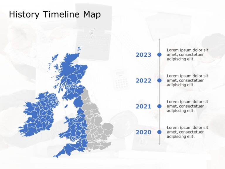 United Kingdom Map 7 PowerPoint Template & Google Slides Theme