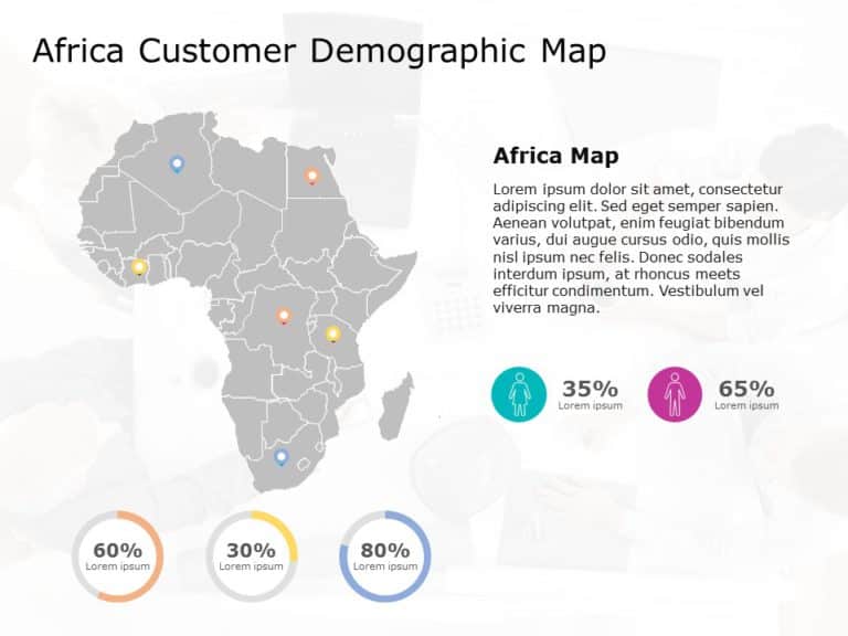 Africa Map 8 PowerPoint Template & Google Slides Theme