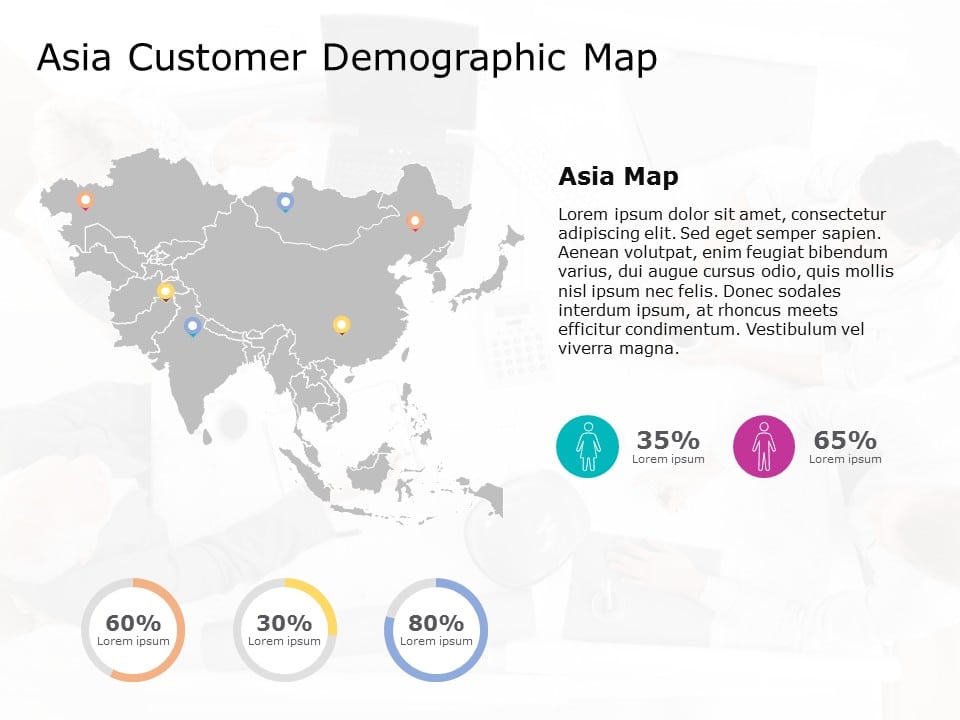 Asia Map 8 PowerPoint Template & Google Slides Theme