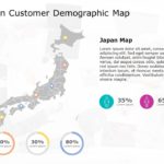 Japan Map 8 PowerPoint Template
