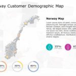 Norway Map 8 PowerPoint Template