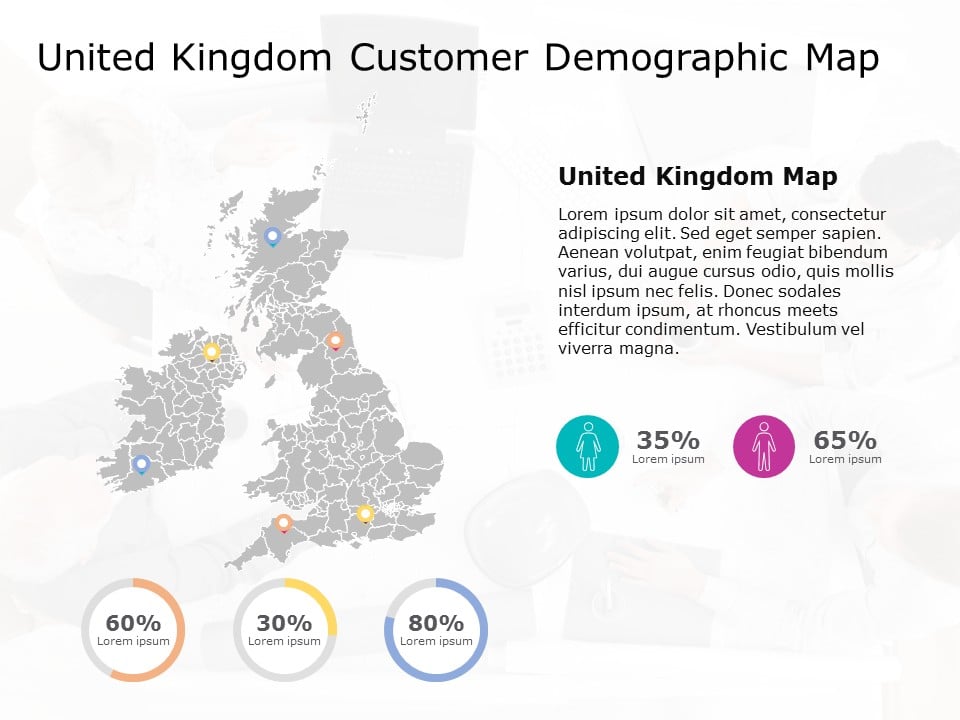 United Kingdom Map 8 PowerPoint Template & Google Slides Theme
