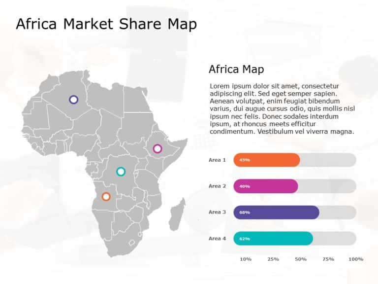 Africa Map 9 PowerPoint Template
