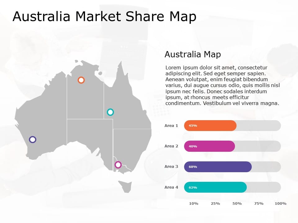 Australia Map 11 PowerPoint Template & Google Slides Theme