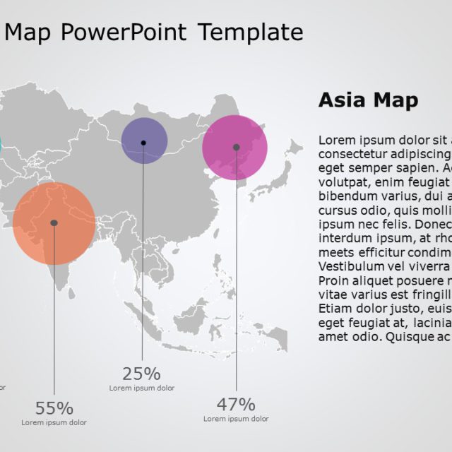 Asia Map PowerPoint Template