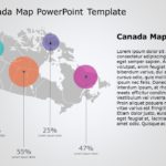 Canada Map 3 PowerPoint Template