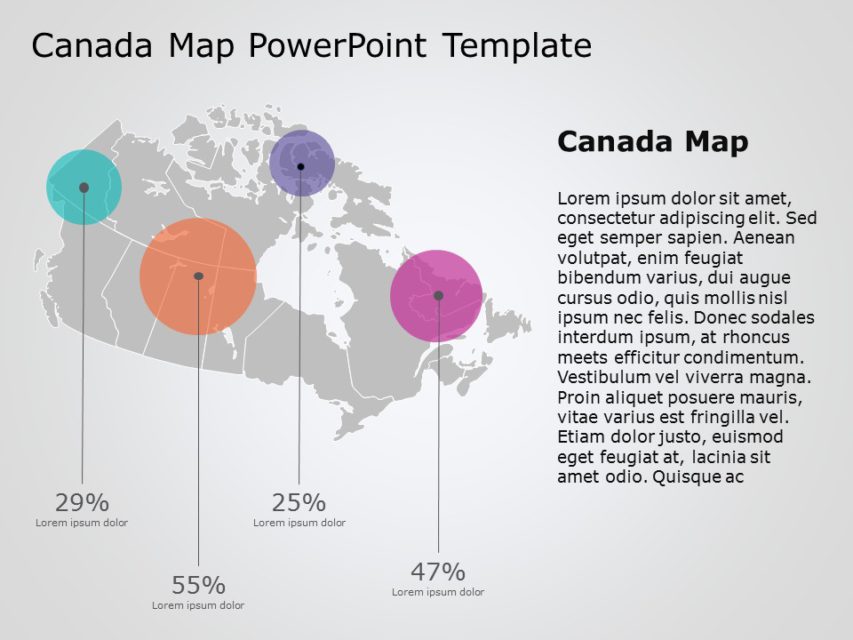 1147 Free Editable Canada Maps PowerPoint Templates SlideUpLift   ItemID 1717 Canada Map PowerPoint Template 10 4x3 1 853x640 