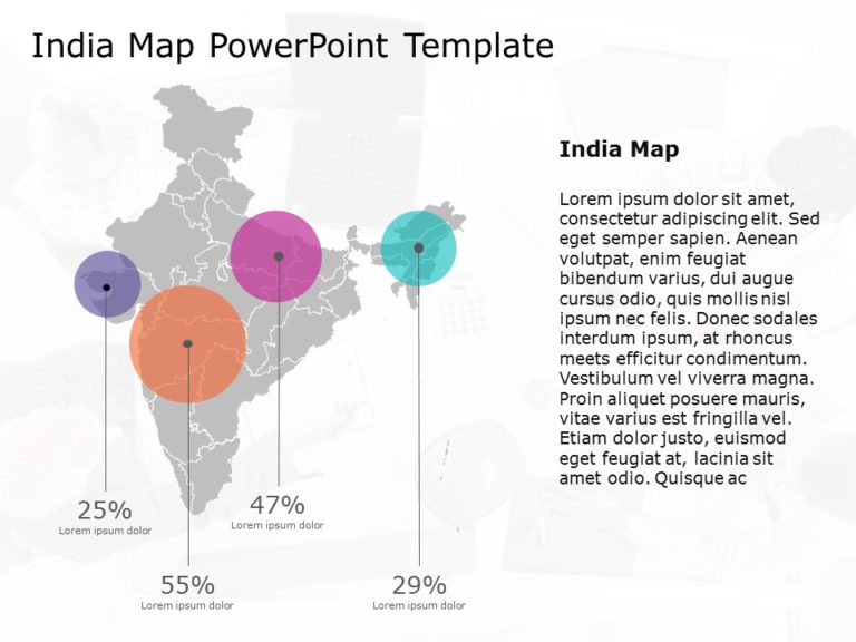 India Map 10 PowerPoint Template & Google Slides Theme