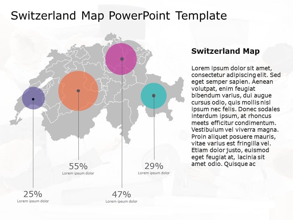 Switzerland Map 10 PowerPoint Template & Google Slides Theme