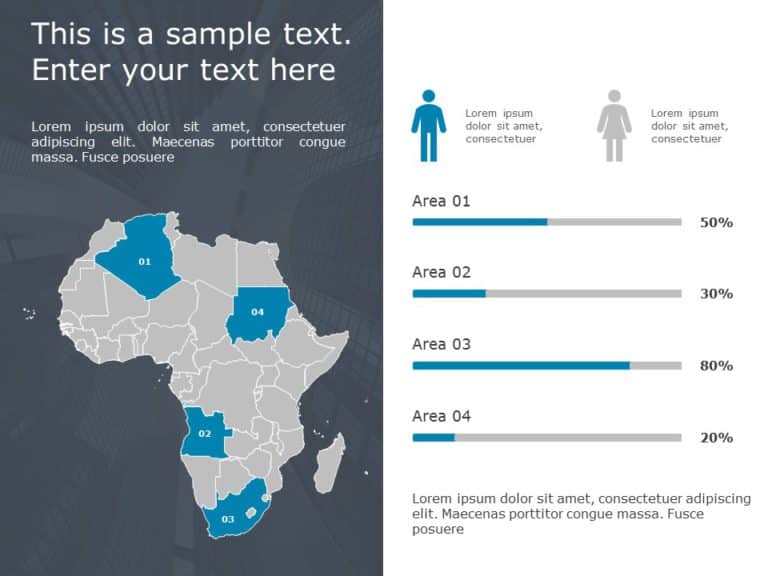 Africa Map 4 PowerPoint Template & Google Slides Theme