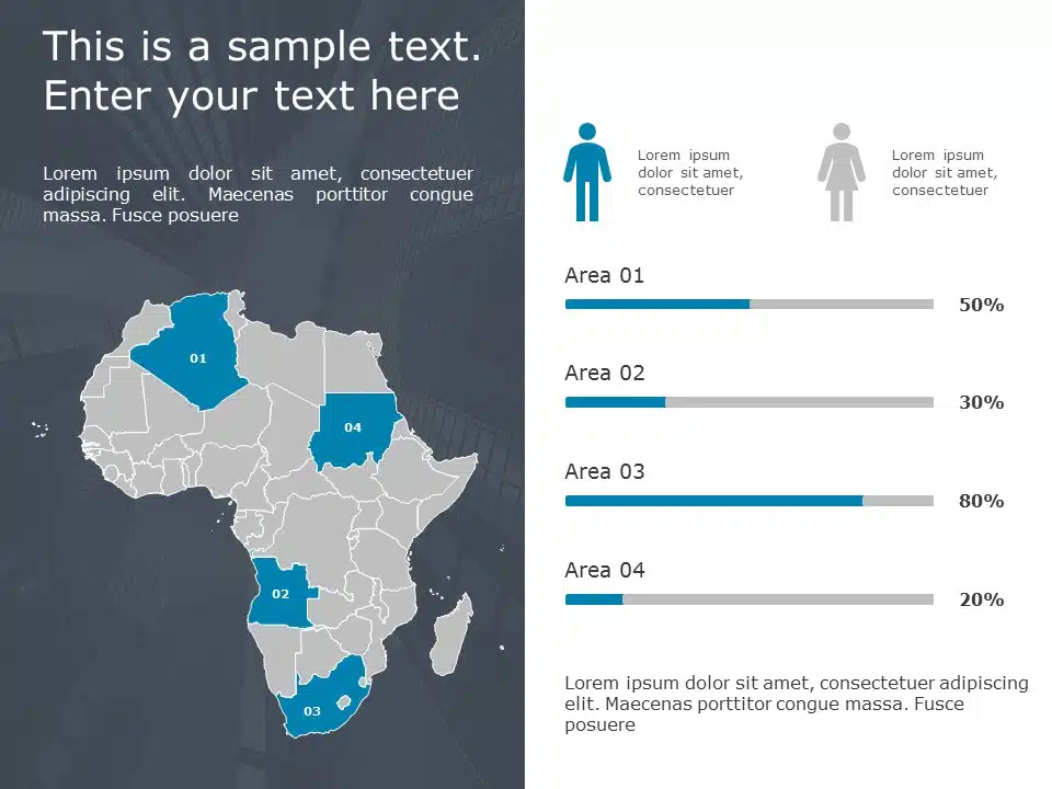 Africa Map 4 PowerPoint Template & Google Slides Theme