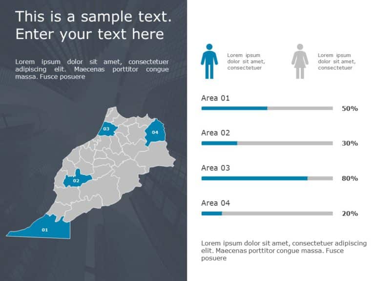 Morocco Demographic Profile 2 PowerPoint Template