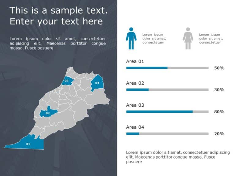 Morocco Demographic Profile 2 PowerPoint Template & Google Slides Theme