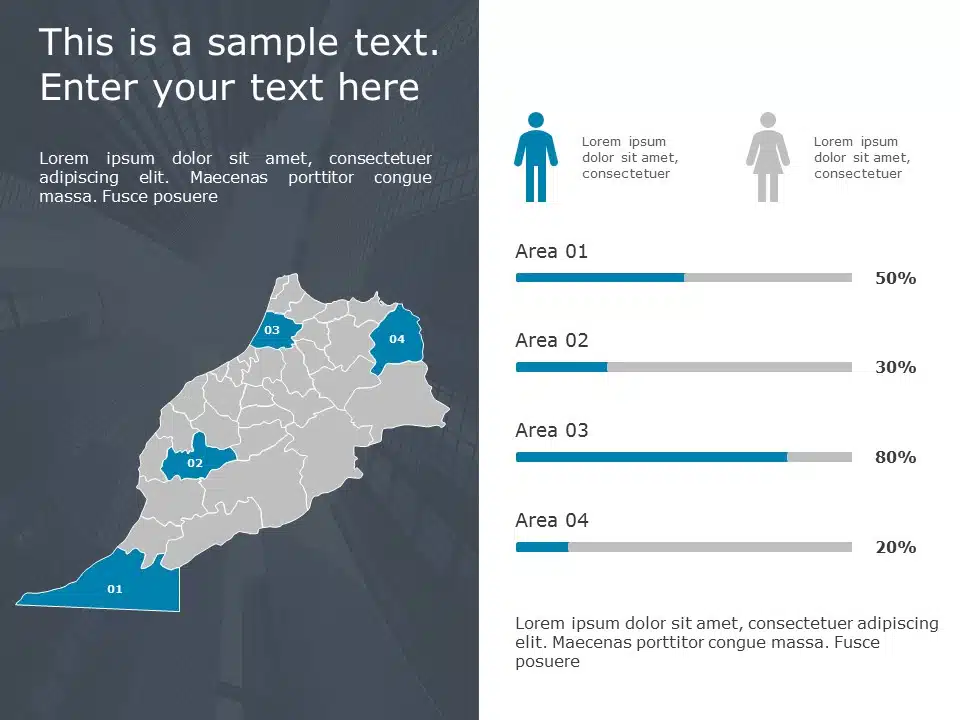 Morocco Demographic Profile 2 PowerPoint Template & Google Slides Theme