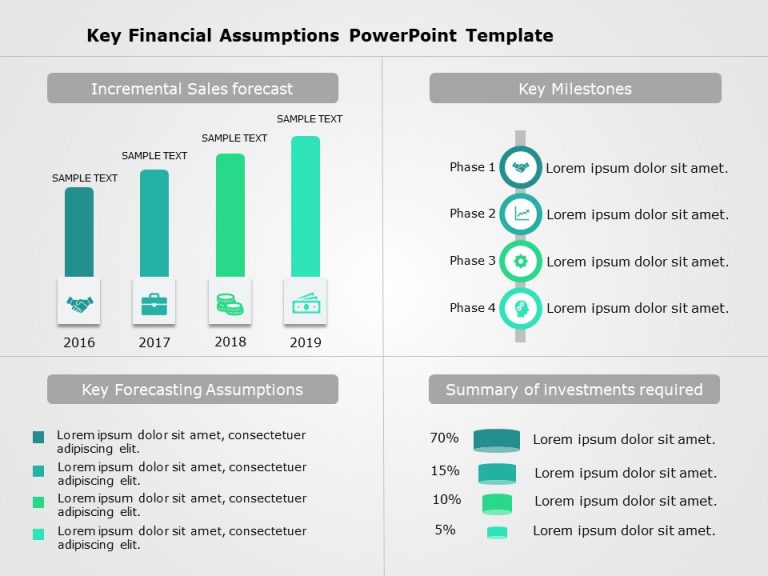 Key Financial Assumptions 1 PowerPoint Template & Google Slides Theme