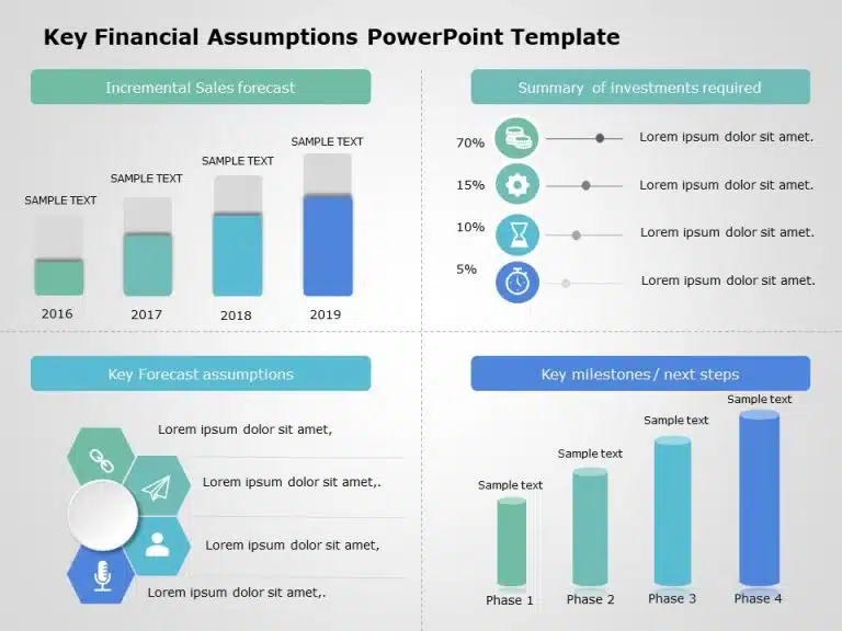 Key Financial Assumptions 2 PowerPoint Template & Google Slides Theme