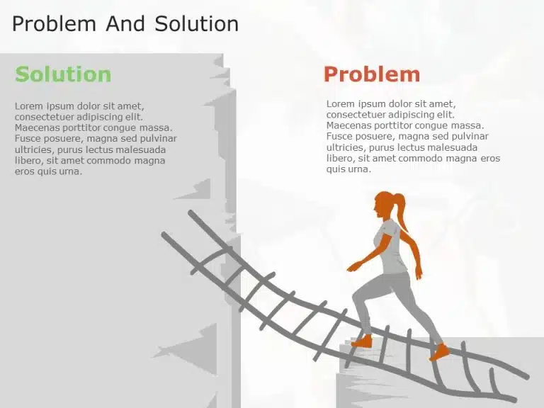 Ladder Problem and Solution PowerPoint Template & Google Slides Theme