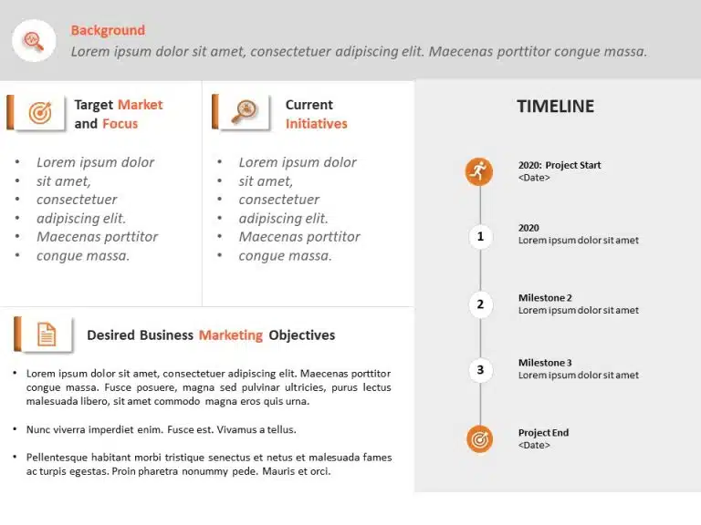 Marketing Plan Executive Summary PPT PowerPoint Template