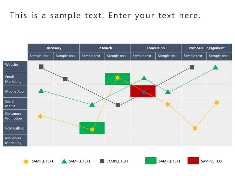 Matrix Customer Journey PowerPoint Template & Google Slides Theme