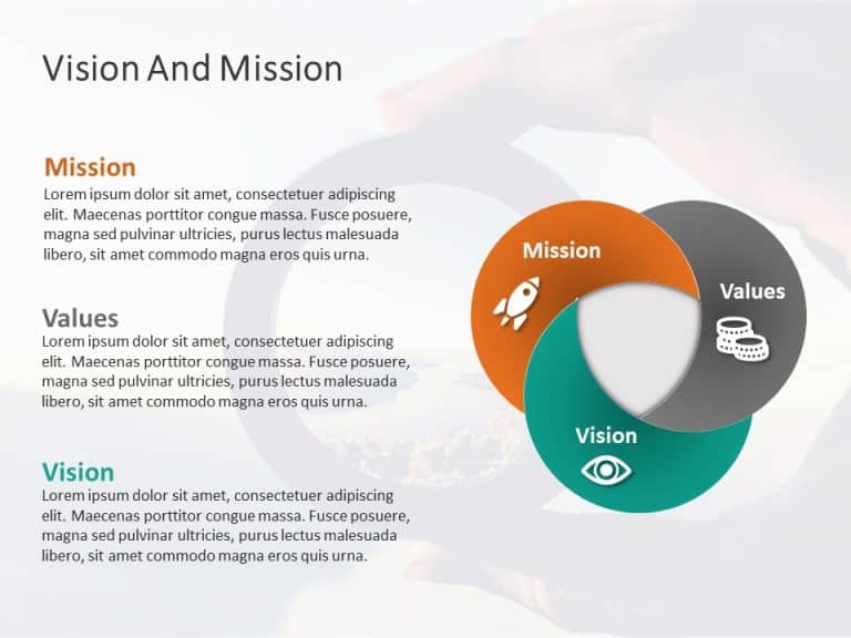 Mission Vision 2 PowerPoint Template & Google Slides Theme