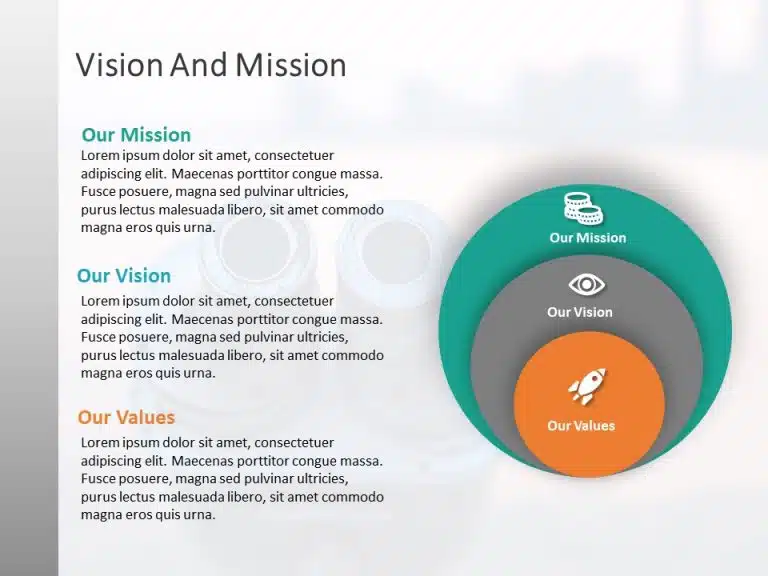 Mission Vision 3 PowerPoint Template & Google Slides Theme