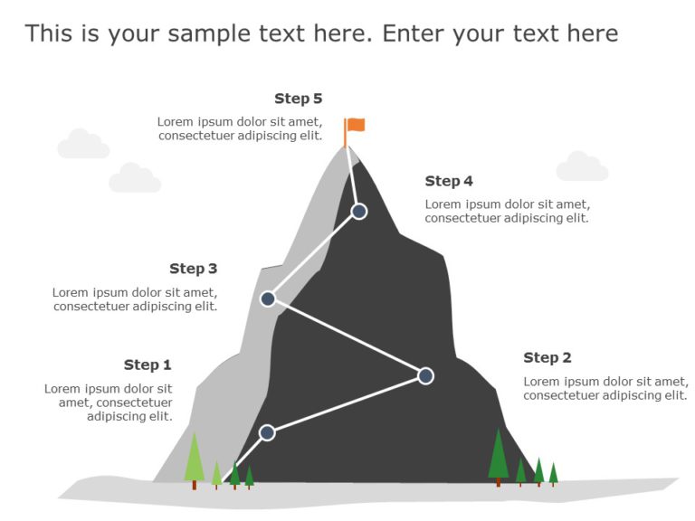 Mountain Path 01 PowerPoint Template & Google Slides Theme