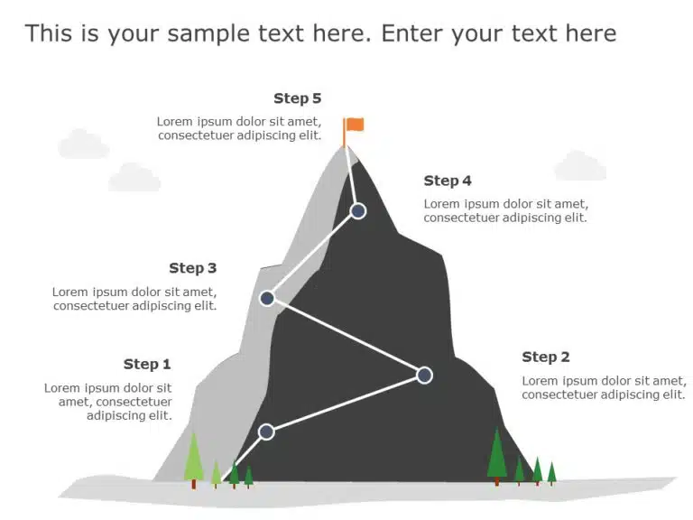 Mountain Path 01 PowerPoint Template